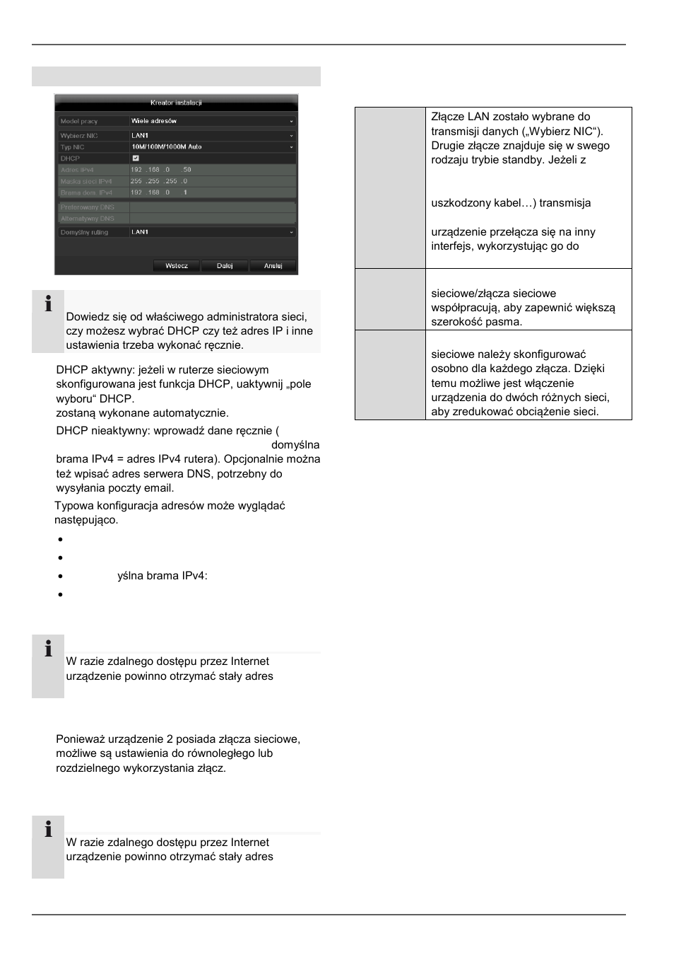 Asystent konfiguracji, Ustawienia sieci | ABUS TVVR45030 Operating instructions User Manual | Page 394 / 508
