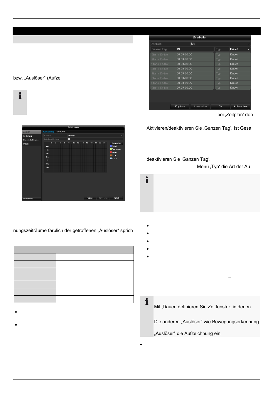 Aufzeichnung, Zeitplan, Konfiguration | Einrichten | ABUS TVVR45030 Operating instructions User Manual | Page 56 / 508