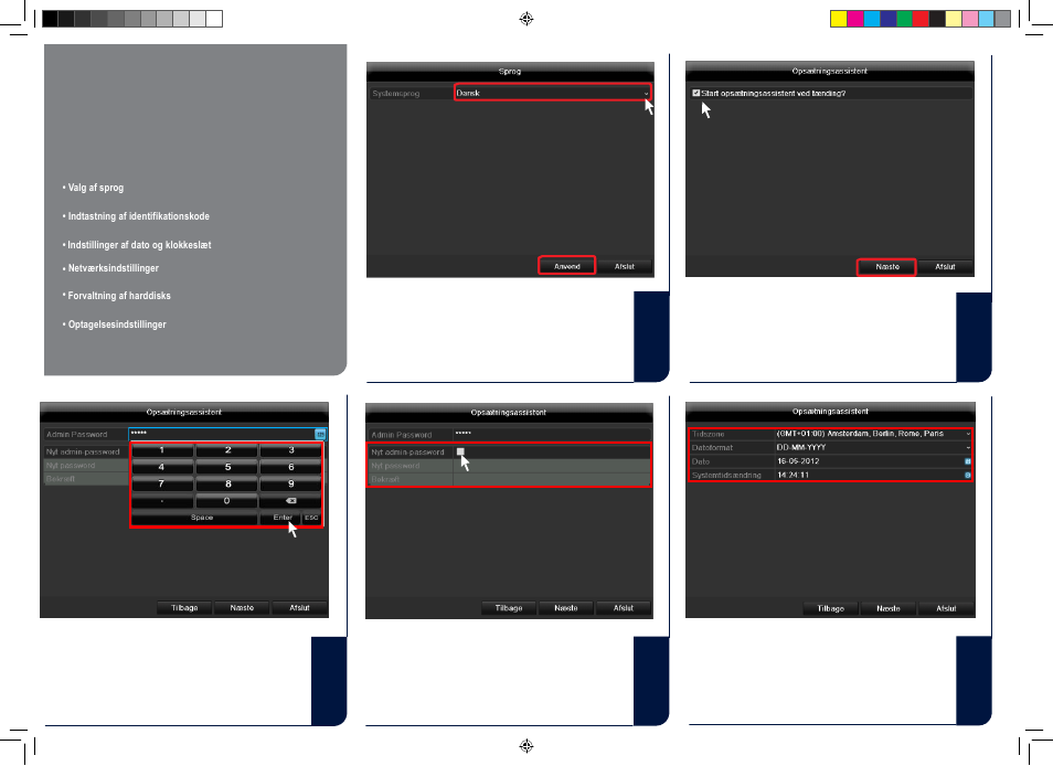 Software - indstilling | ABUS TVVR45030 Quick operating instructions User Manual | Page 56 / 74