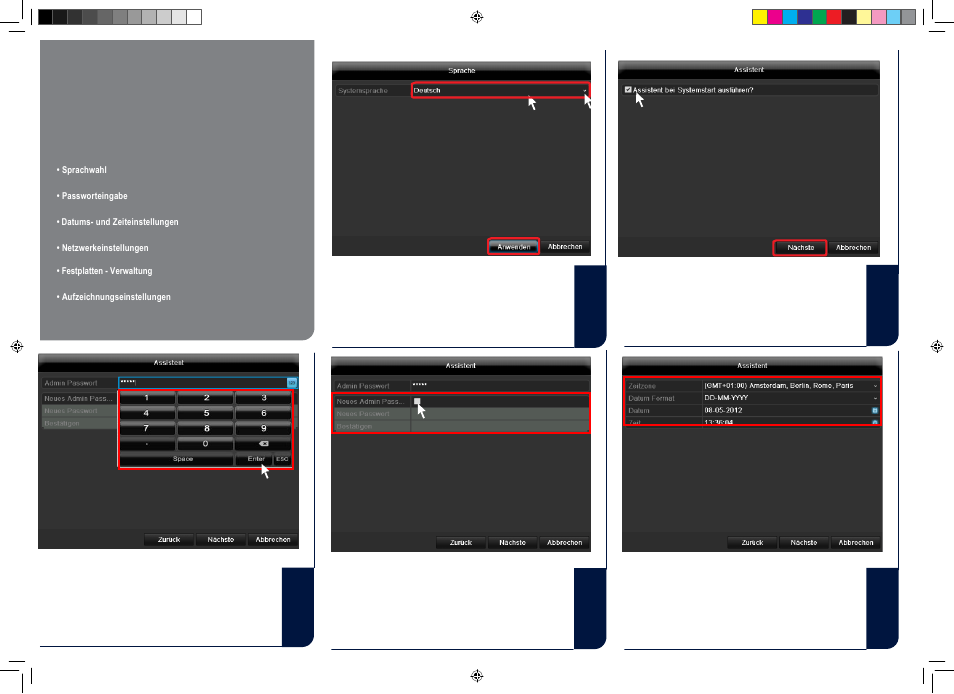 Software - einrichtung | ABUS TVVR45030 Quick operating instructions User Manual | Page 8 / 74