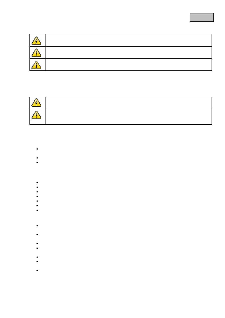 Dansk ikon forklaring, Vigtige sikkerhedsinformationer | ABUS TVIP82x00 Operating instructions User Manual | Page 271 / 402