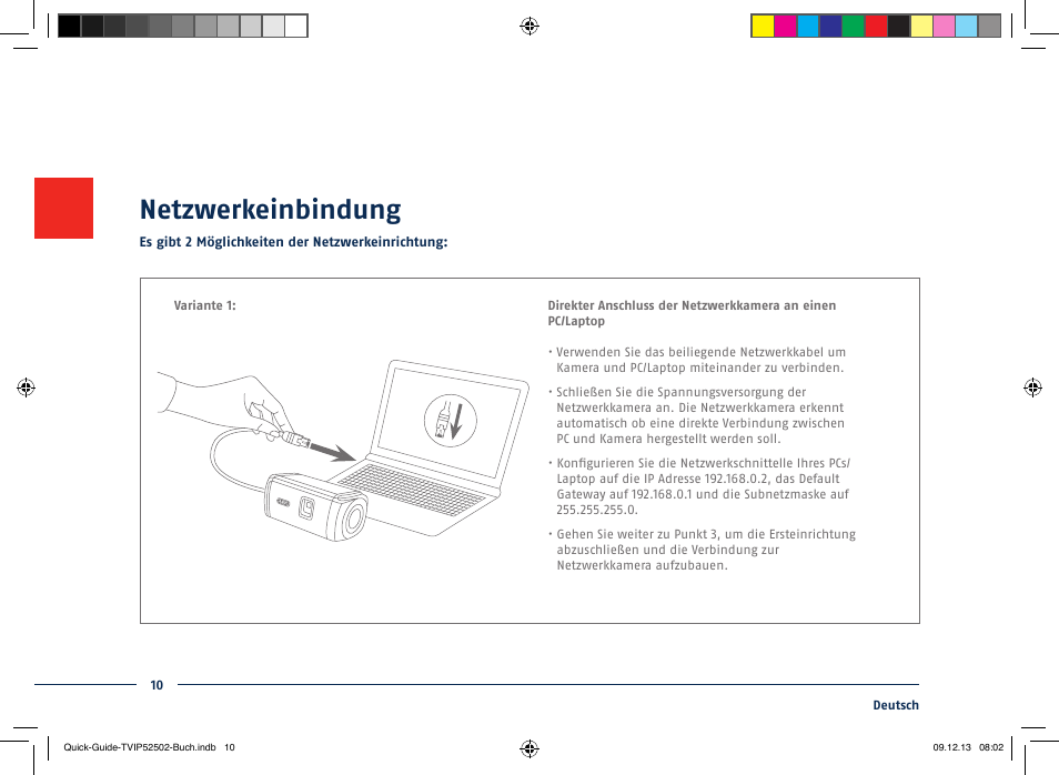 Netzwerkeinbindung | ABUS TVIP52502 Quick operating instructions User Manual | Page 10 / 104