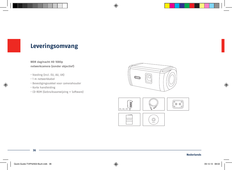 Leveringsomvang | ABUS TVIP52502 Quick operating instructions User Manual | Page 36 / 104