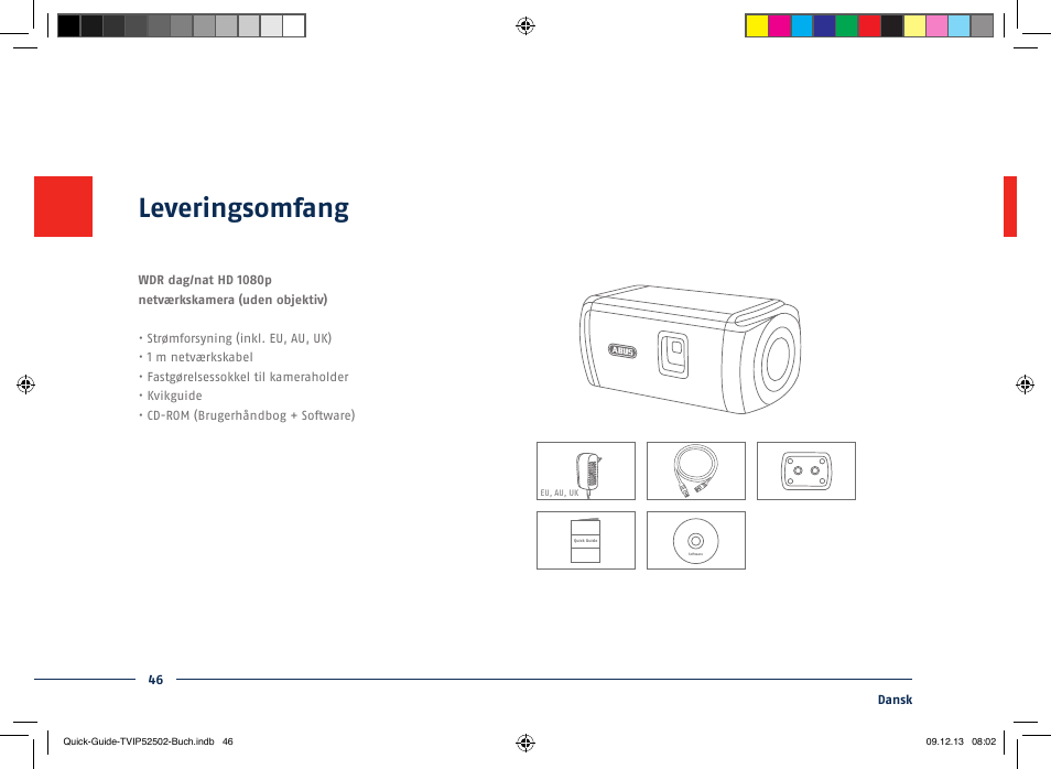 Leveringsomfang | ABUS TVIP52502 Quick operating instructions User Manual | Page 46 / 104