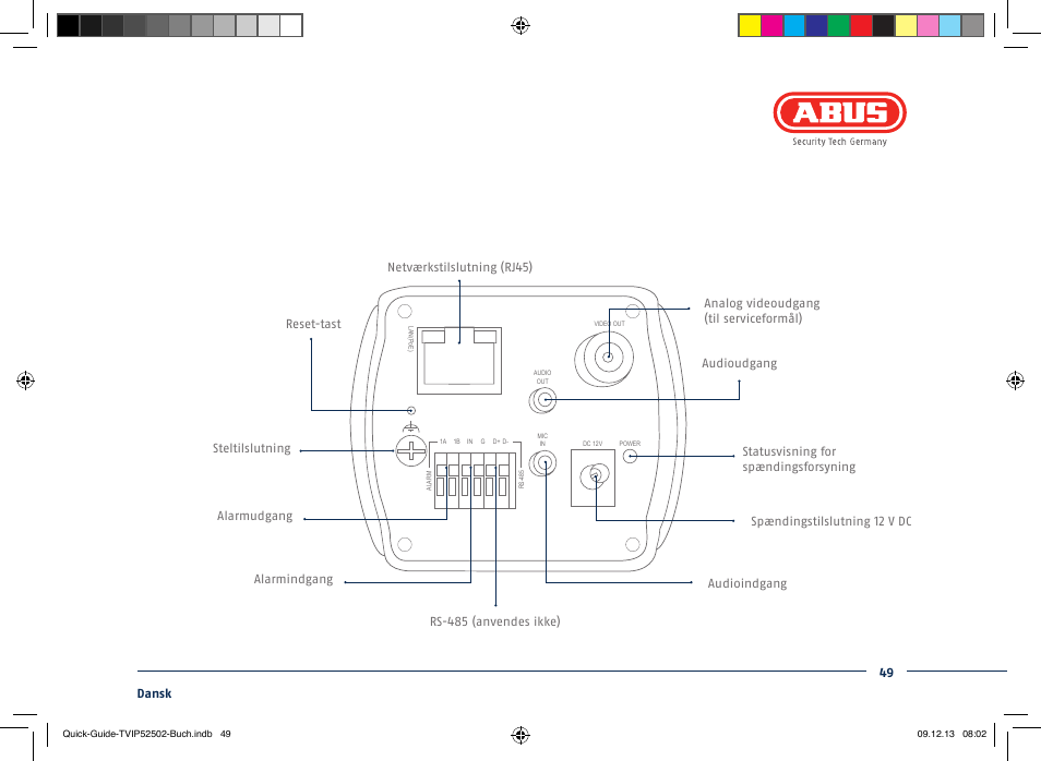 ABUS TVIP52502 Quick operating instructions User Manual | Page 49 / 104