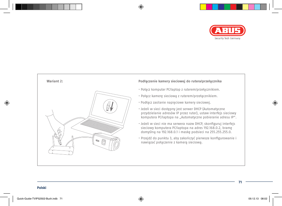 ABUS TVIP52502 Quick operating instructions User Manual | Page 71 / 104