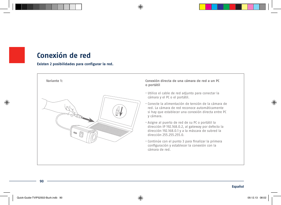 Conexión de red | ABUS TVIP52502 Quick operating instructions User Manual | Page 90 / 104