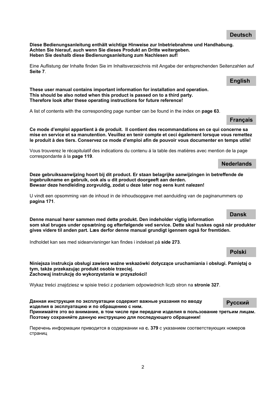 ABUS TVIP52502 Operating instructions User Manual | Page 2 / 385