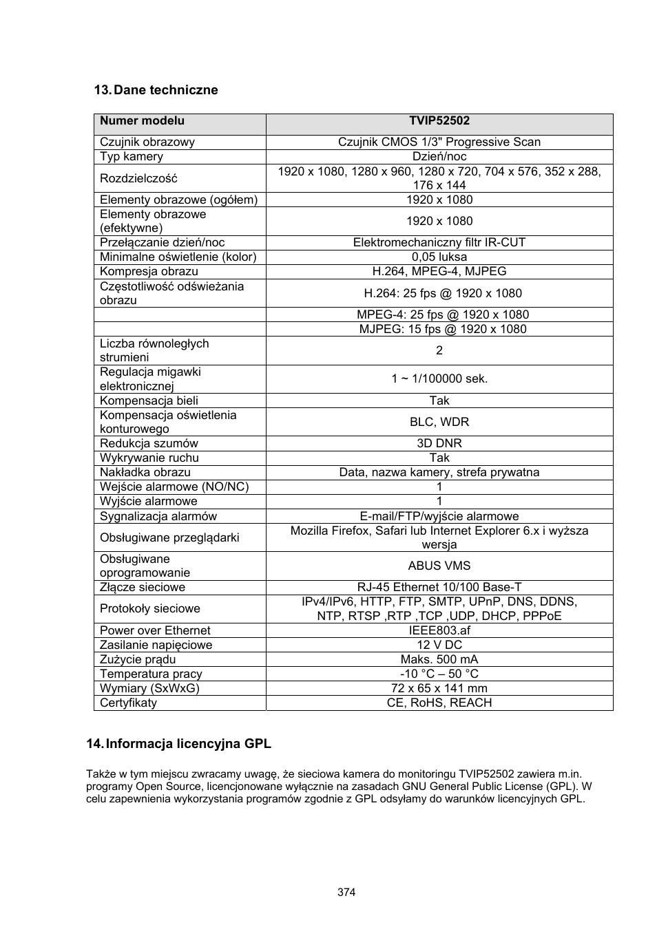 ABUS TVIP52502 Operating instructions User Manual | Page 326 / 385