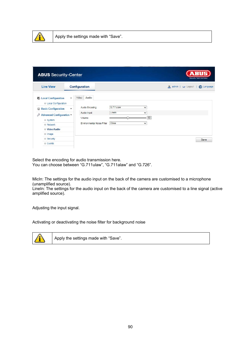 ABUS TVIP52502 Operating instructions User Manual | Page 90 / 385