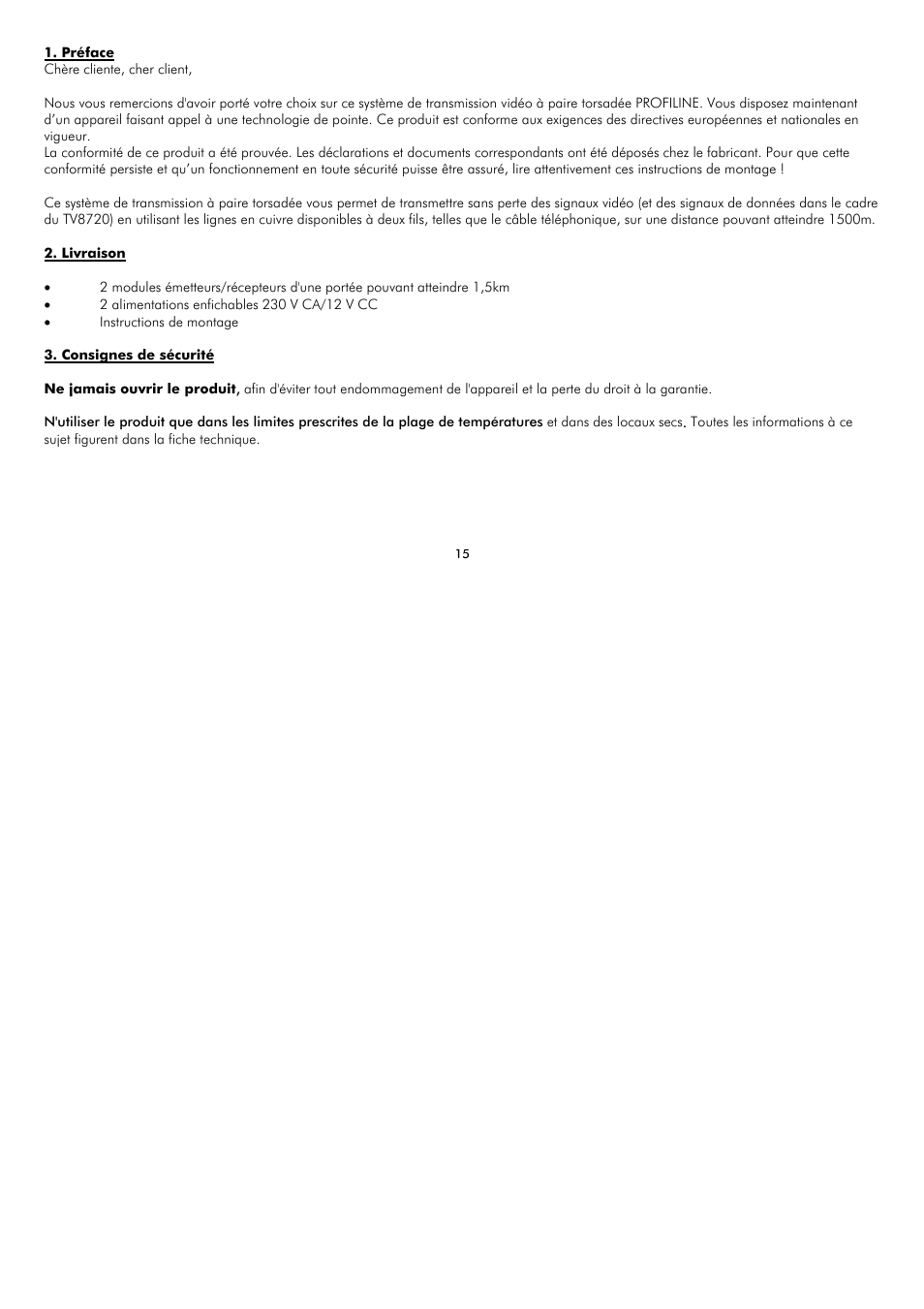 ABUS TV8720 User Manual | Page 15 / 37