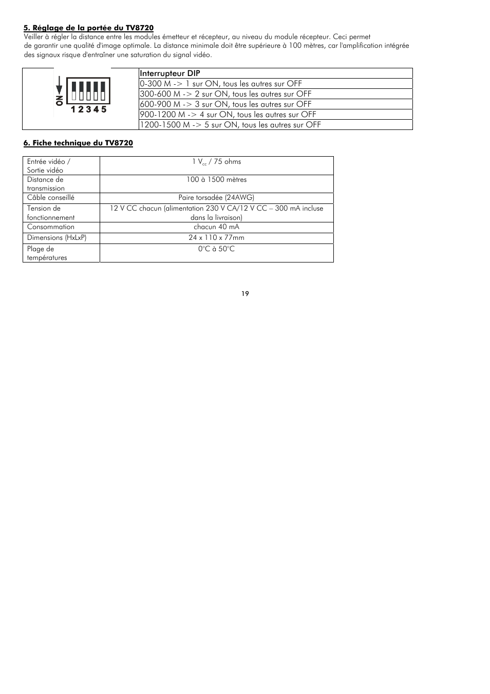 ABUS TV8720 User Manual | Page 19 / 37