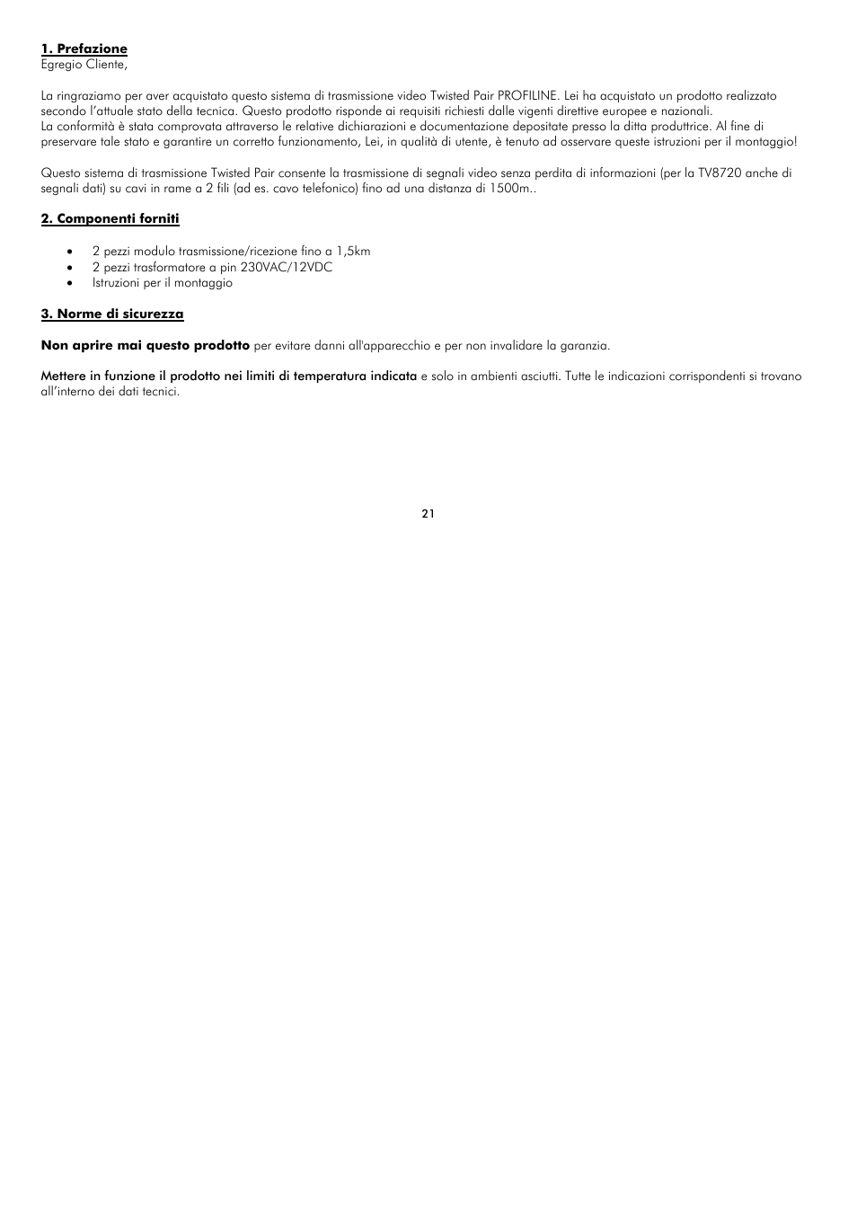ABUS TV8720 User Manual | Page 21 / 37