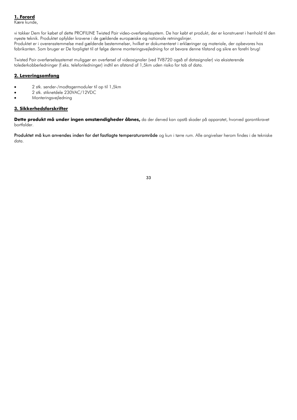 ABUS TV8720 User Manual | Page 33 / 37