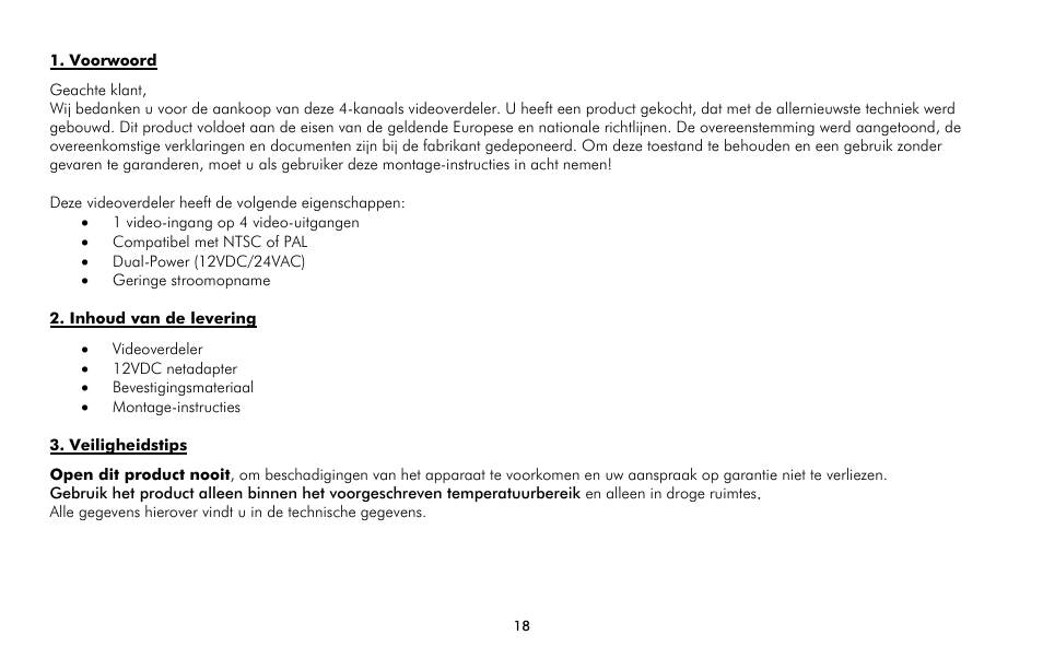 ABUS TV8726 User Manual | Page 18 / 24