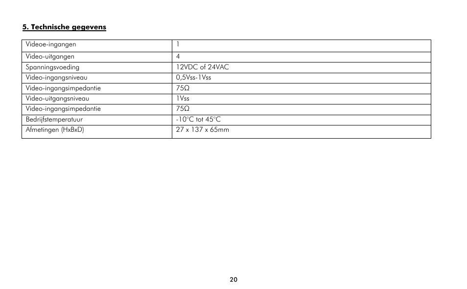 ABUS TV8726 User Manual | Page 20 / 24