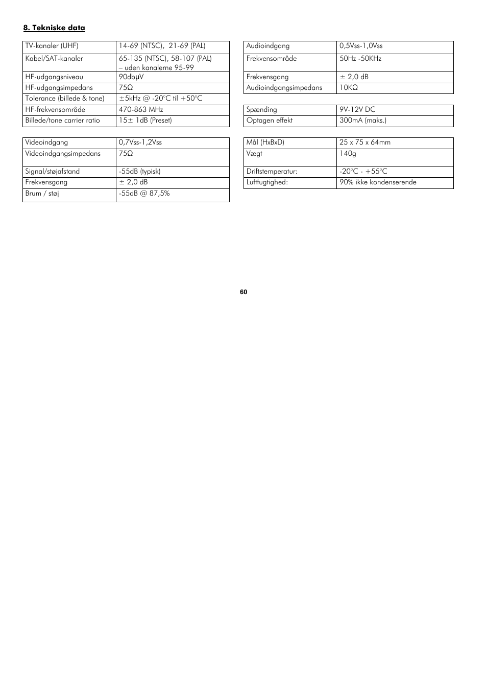ABUS TV8682 User Manual | Page 60 / 60