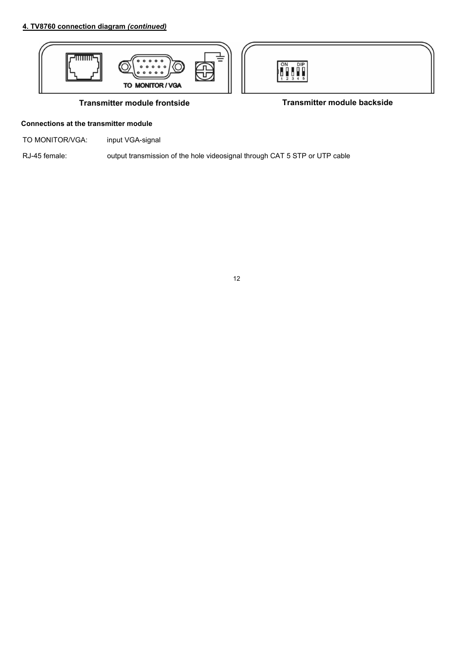 ABUS TV8760 User Manual | Page 12 / 48