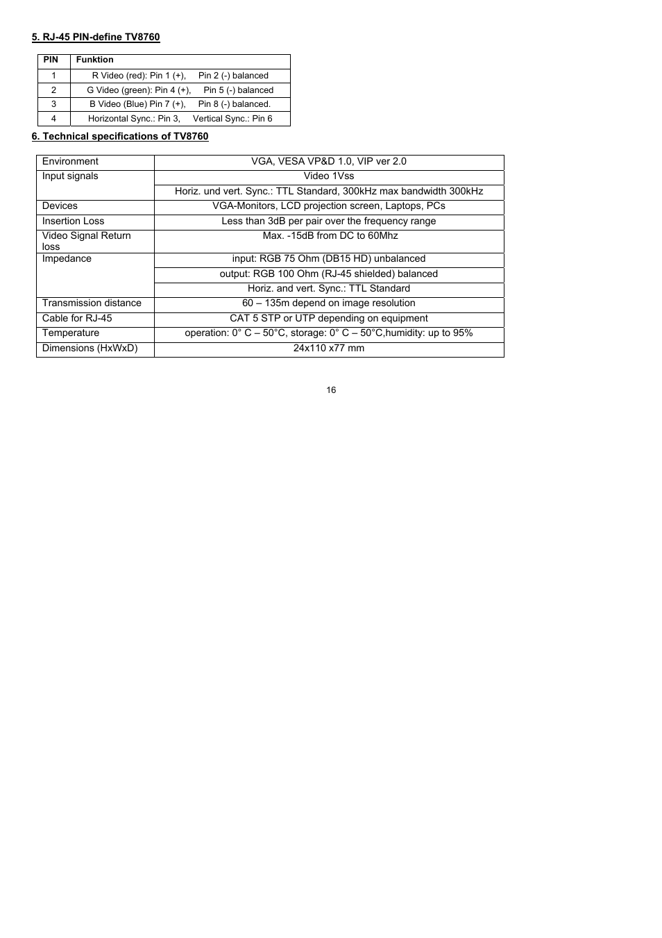 ABUS TV8760 User Manual | Page 16 / 48