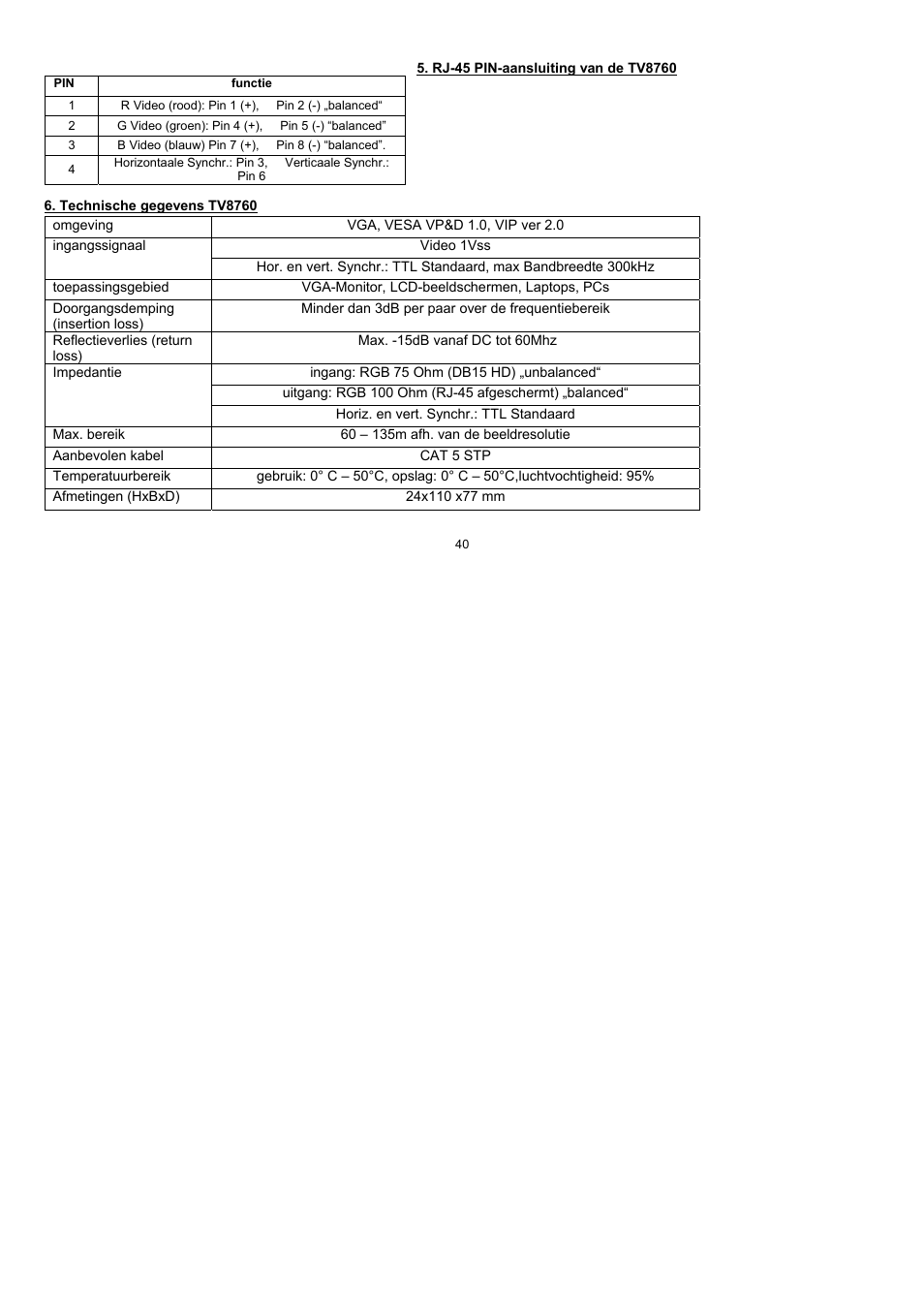 ABUS TV8760 User Manual | Page 40 / 48
