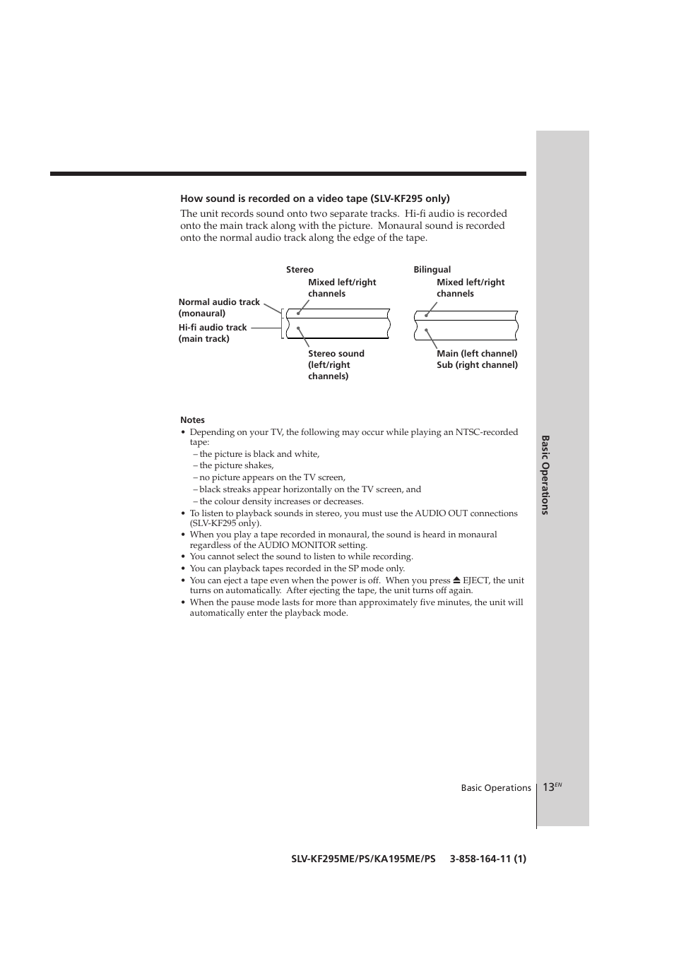 Sony SLV-KF295ME User Manual | Page 13 / 28