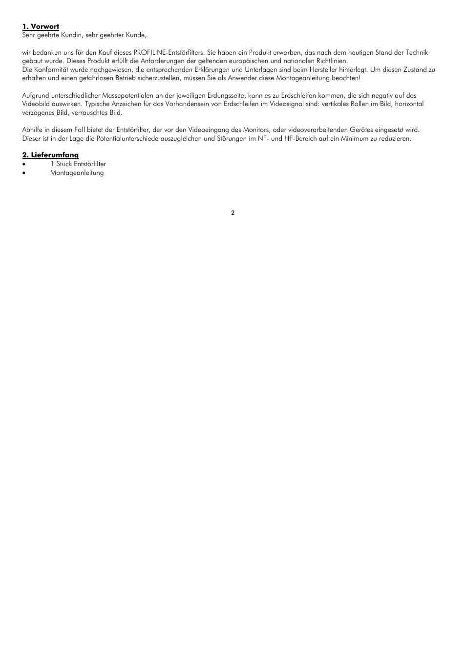 ABUS TV8727 User Manual | Page 2 / 24