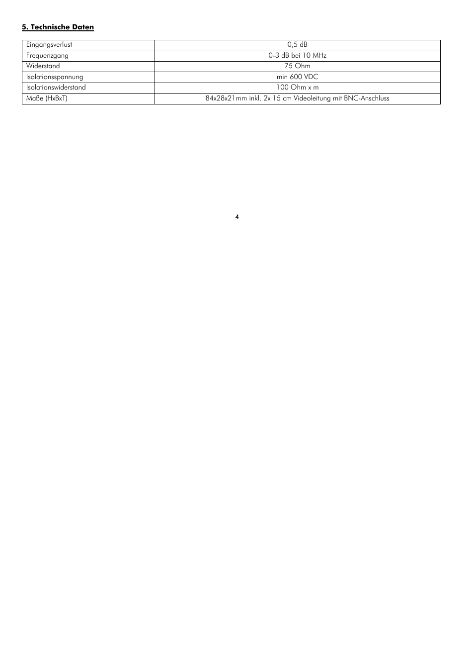 ABUS TV8727 User Manual | Page 4 / 24