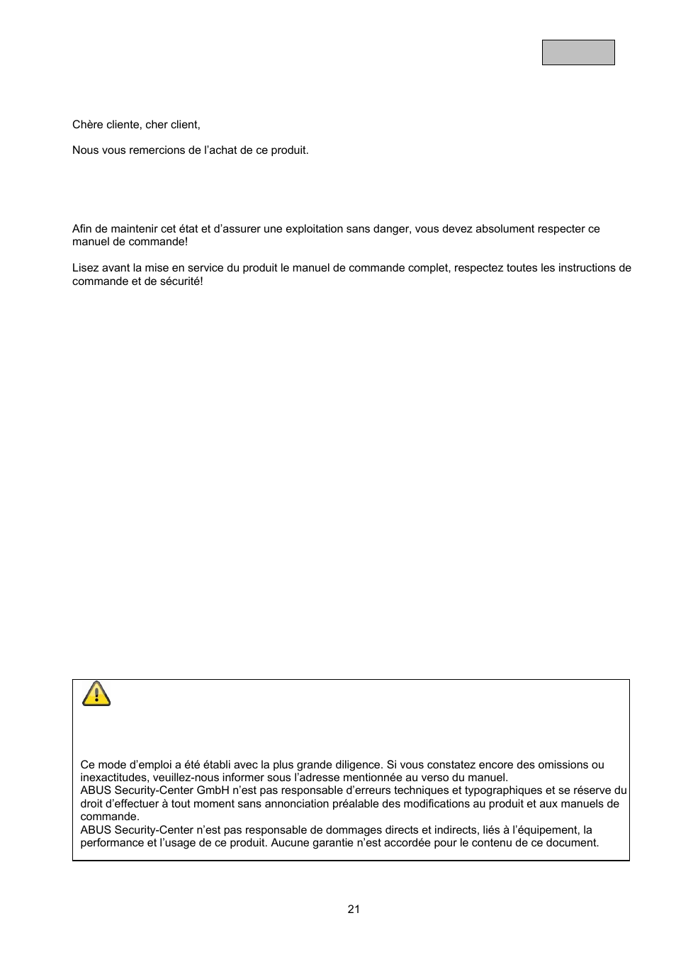 ABUS TVAC20000 User Manual | Page 24 / 52