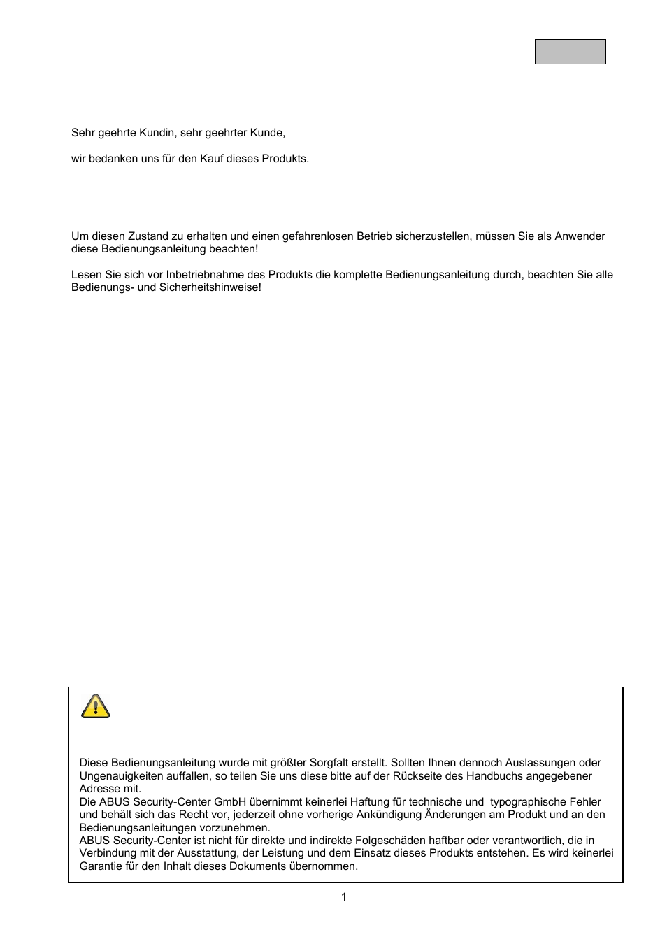 ABUS TVAC20000 User Manual | Page 4 / 52