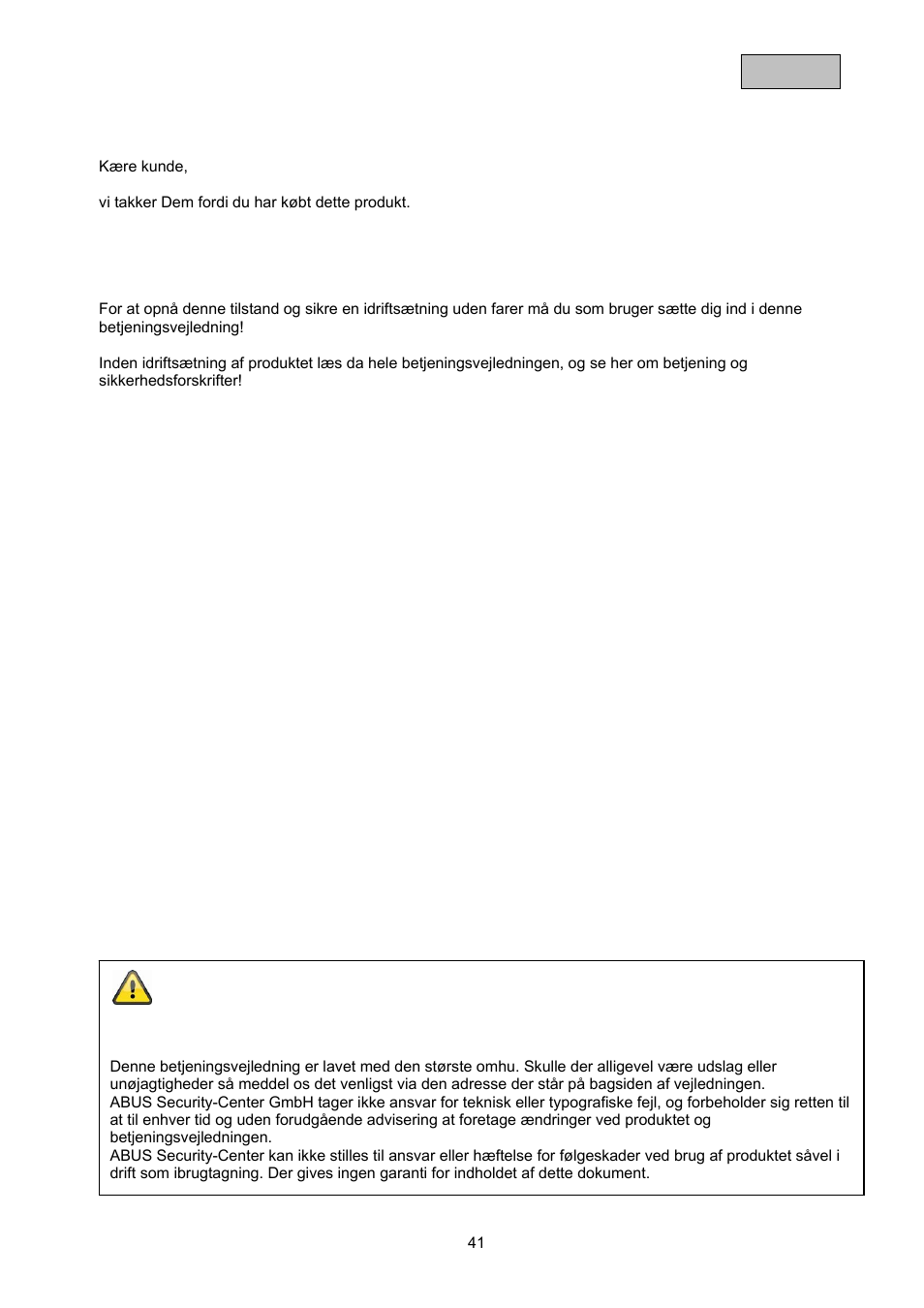 ABUS TVAC20000 User Manual | Page 44 / 52