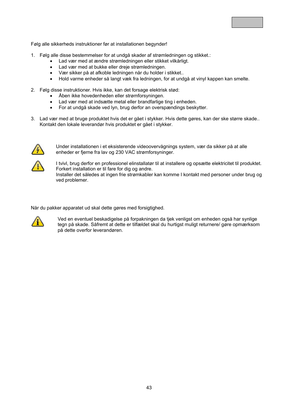 ABUS TVAC20000 User Manual | Page 46 / 52