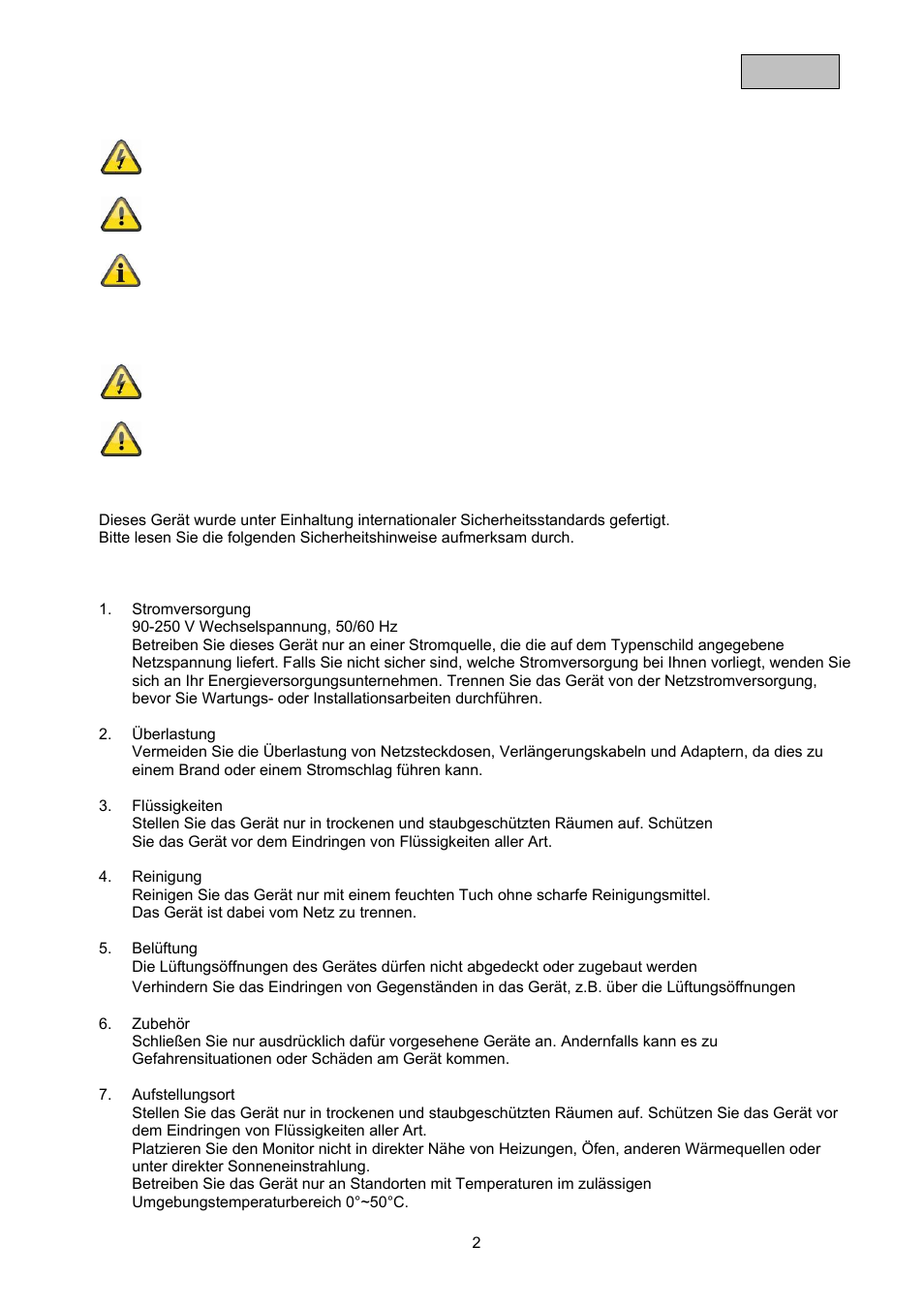 ABUS TVAC20000 User Manual | Page 5 / 52