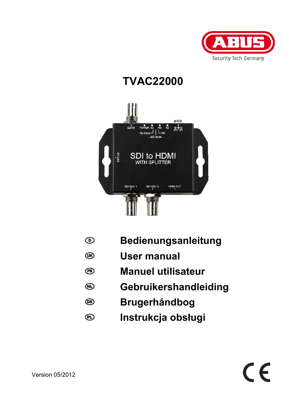 ABUS TVAC22000 User Manual | 58 pages