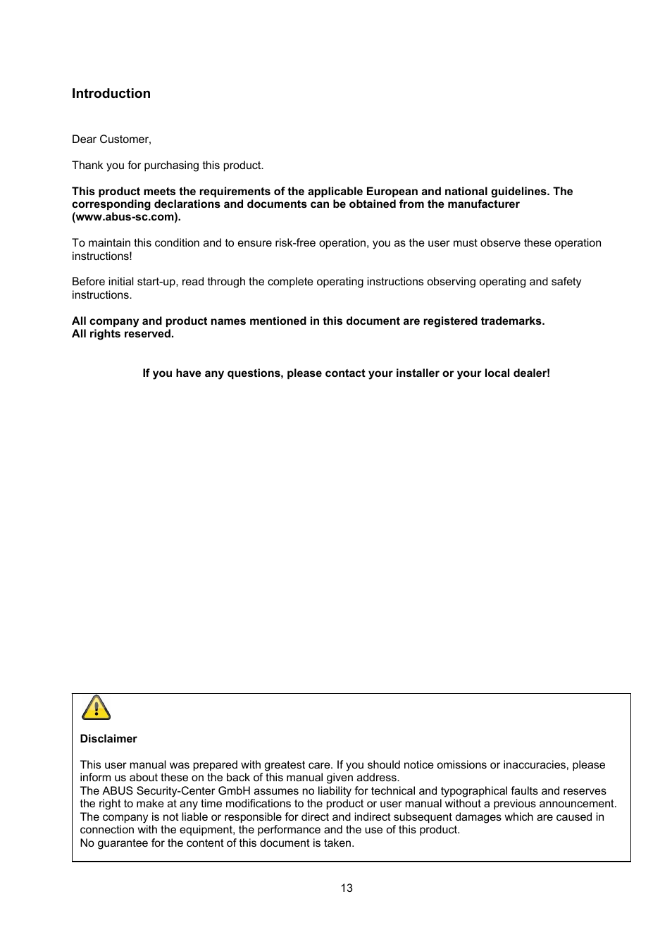 ABUS TVAC22000 User Manual | Page 13 / 58