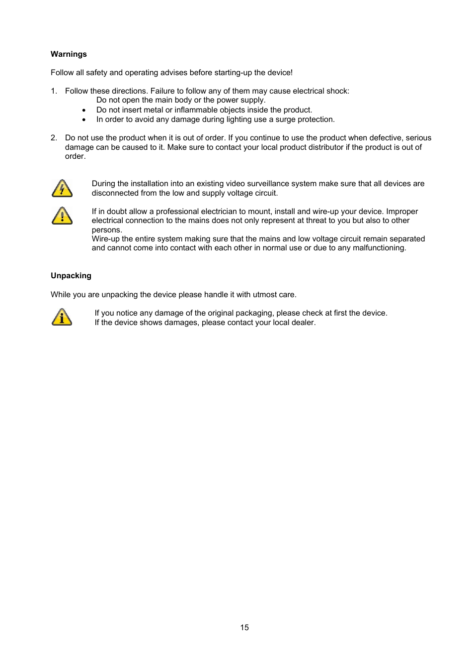 ABUS TVAC22000 User Manual | Page 15 / 58