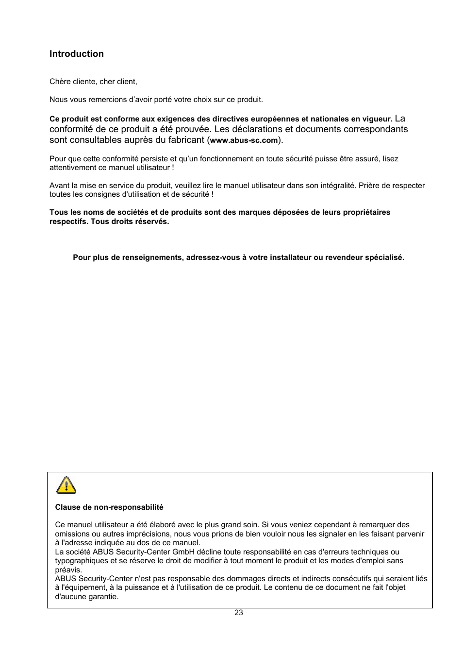 ABUS TVAC22000 User Manual | Page 23 / 58