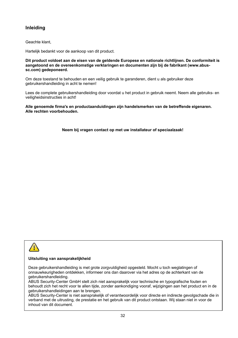 ABUS TVAC22000 User Manual | Page 32 / 58
