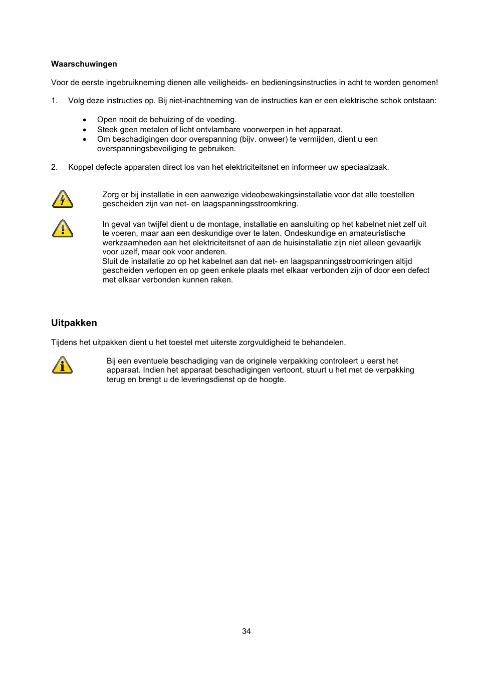 ABUS TVAC22000 User Manual | Page 34 / 58