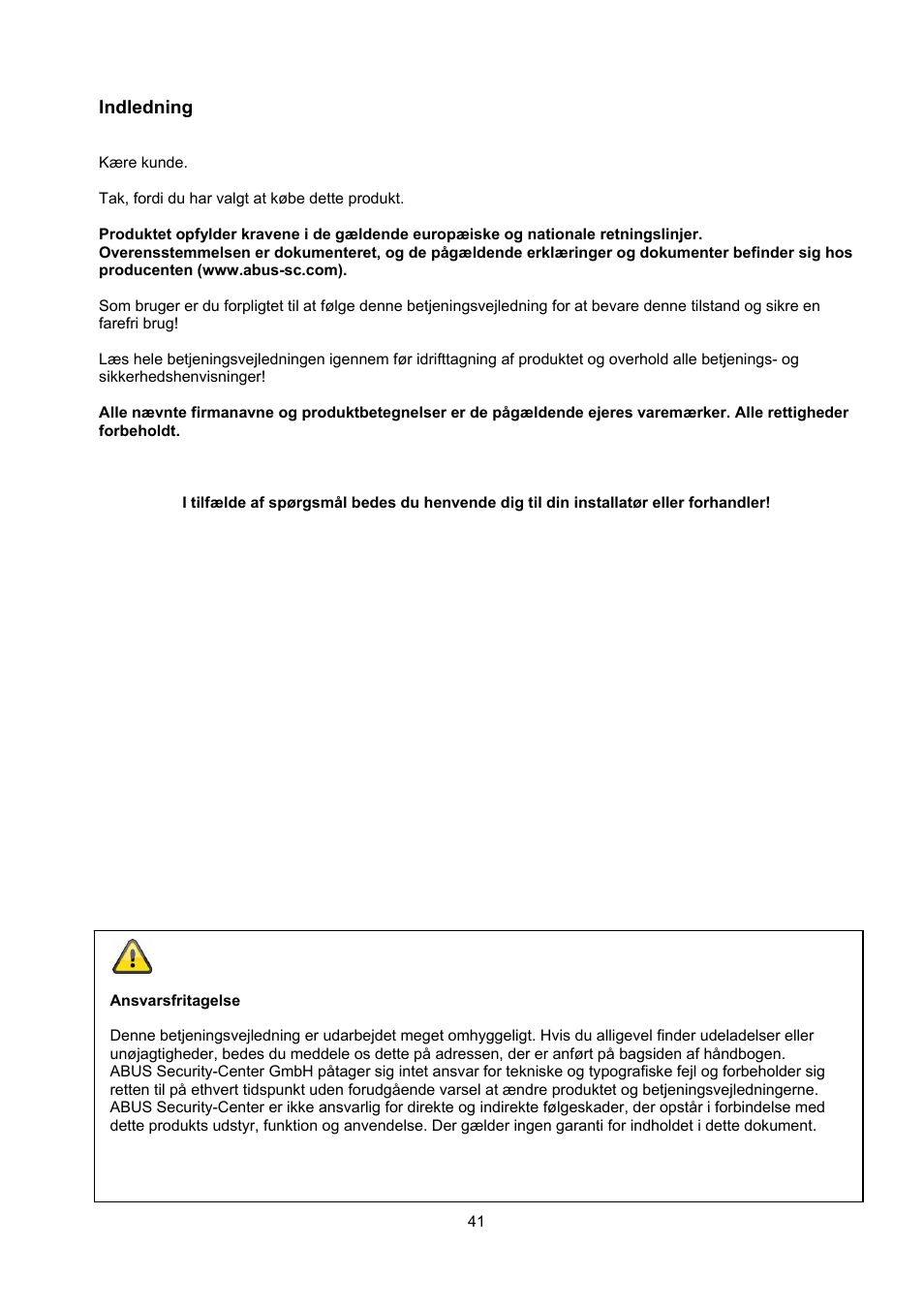 ABUS TVAC22000 User Manual | Page 41 / 58