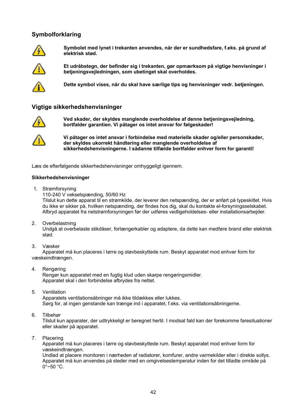 ABUS TVAC22000 User Manual | Page 42 / 58