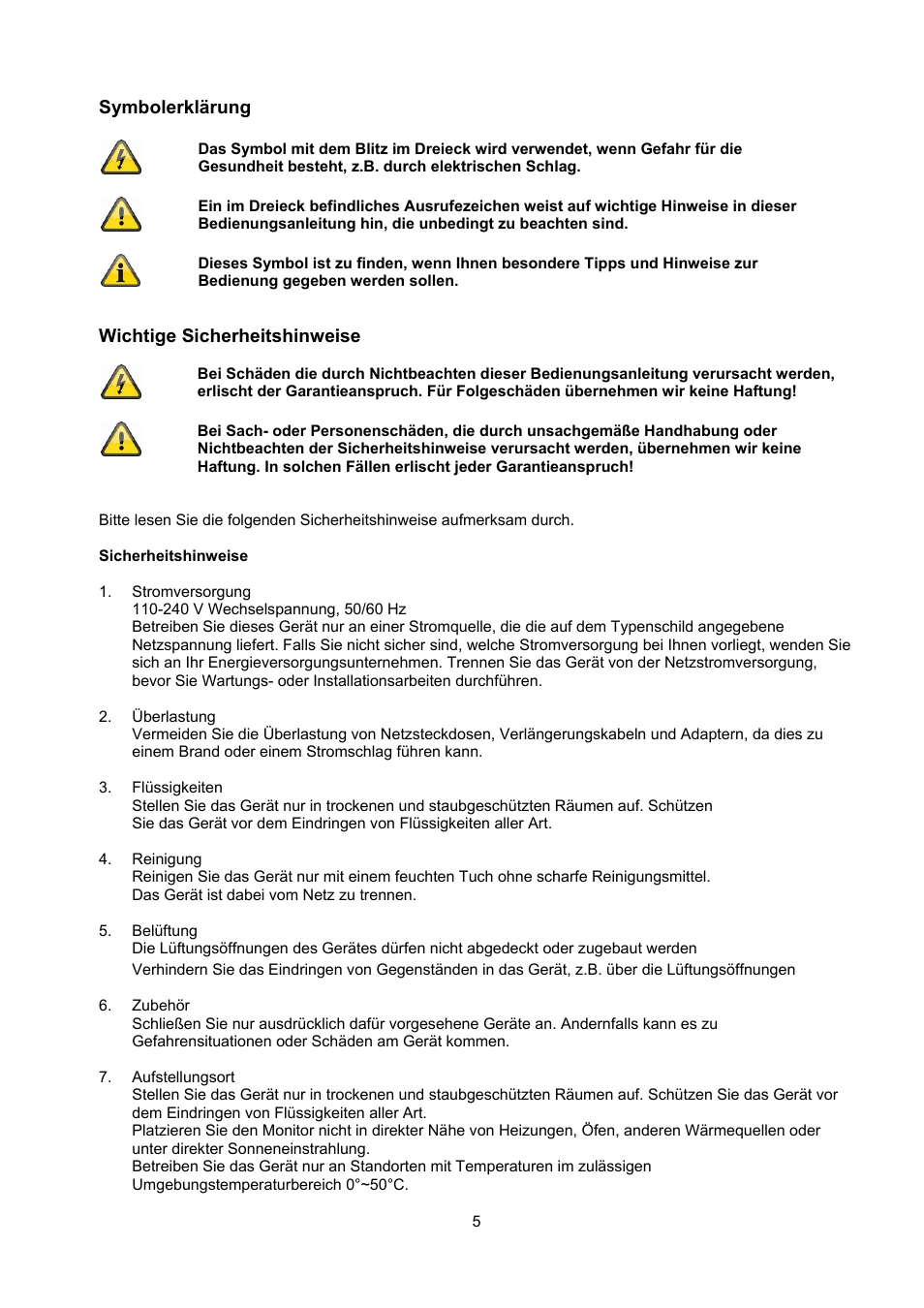 ABUS TVAC22000 User Manual | Page 5 / 58