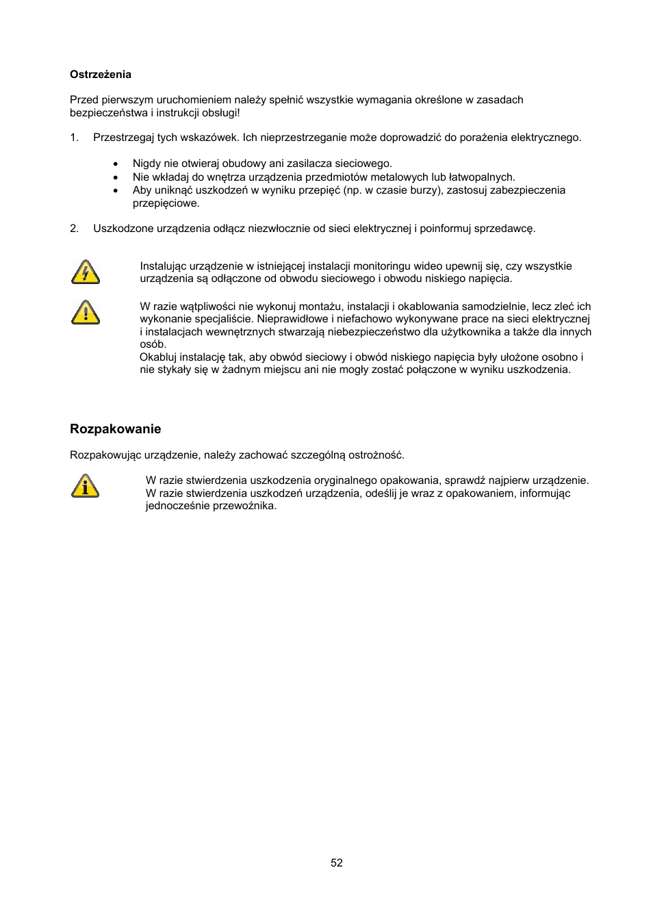 ABUS TVAC22000 User Manual | Page 52 / 58