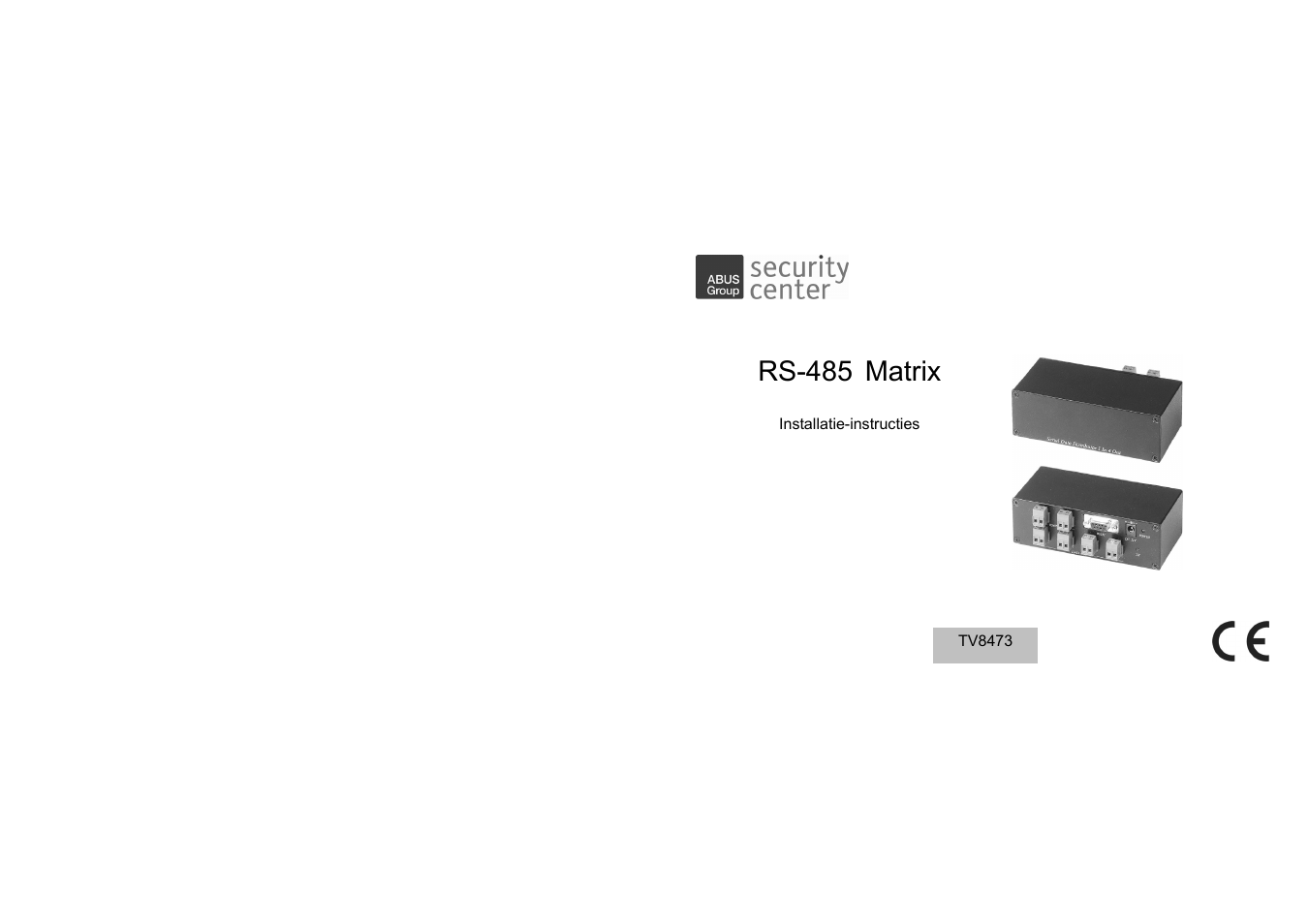 Rs-485 matrix | ABUS TV8473 User Manual | Page 13 / 25