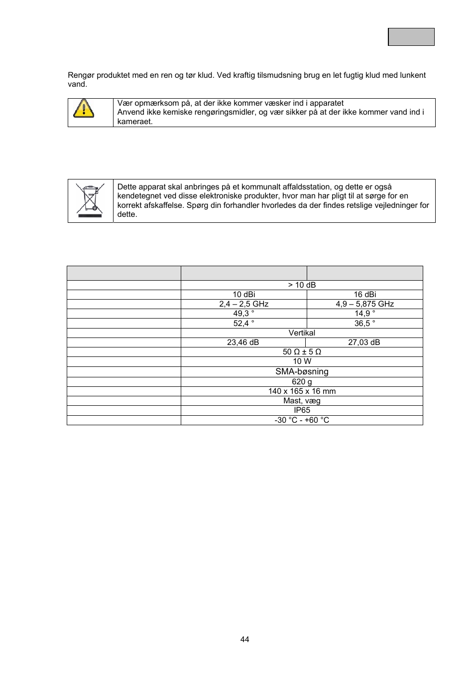 ABUS TVAC17000 User Manual | Page 47 / 48