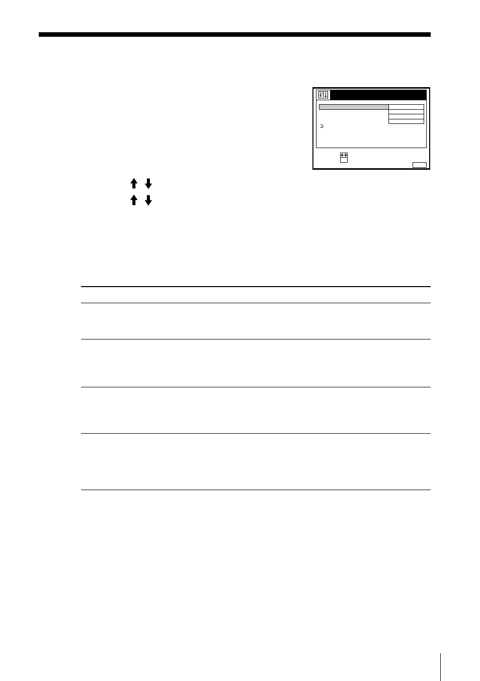 Changing menu options | Sony SLV-SE10EE User Manual | Page 43 / 56