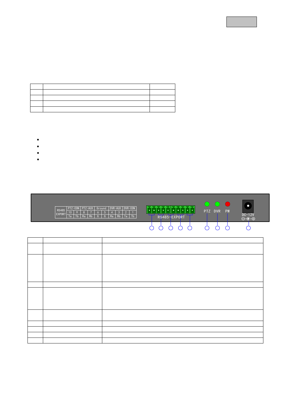 Intended use, Scope of delivery, Features and functions | Description of device, 1 rear view of control panel, English 1. intended use | ABUS TVAC26000 User Manual | Page 19 / 58