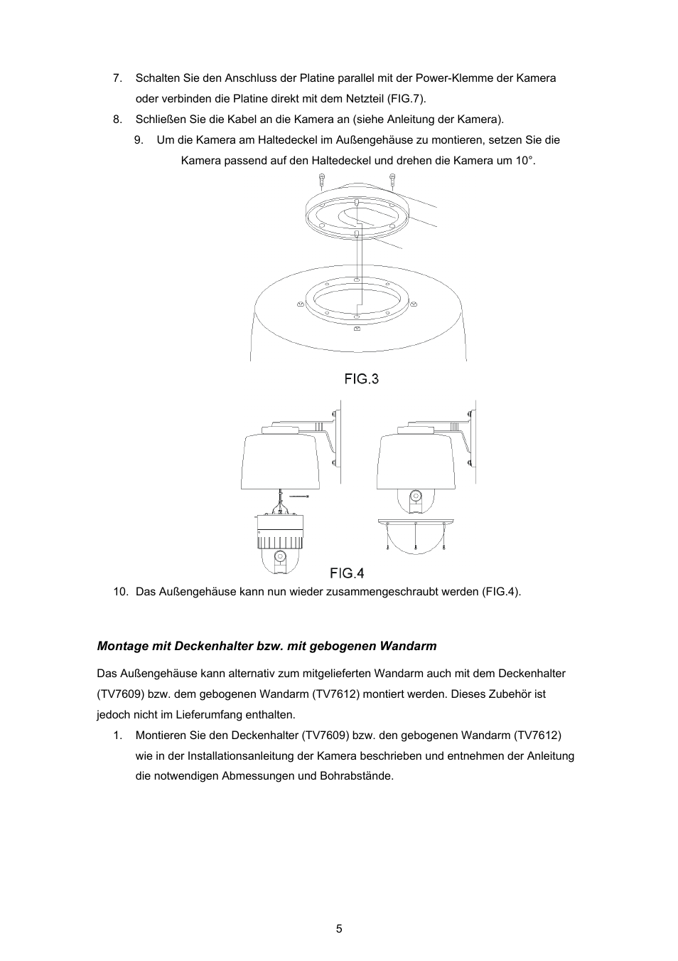 ABUS TV7606 User Manual | Page 5 / 48