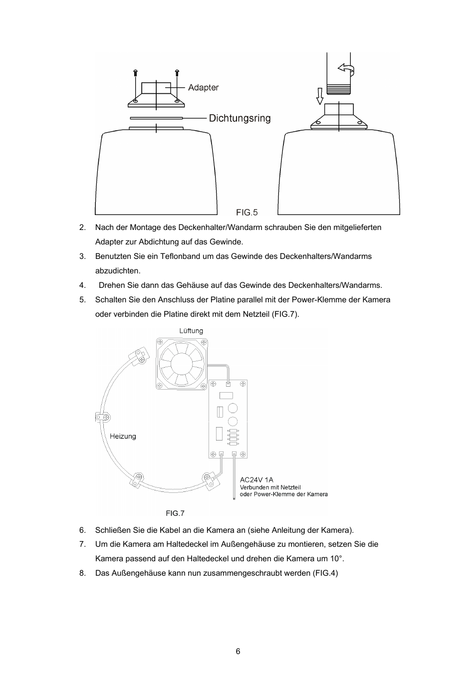 ABUS TV7606 User Manual | Page 6 / 48