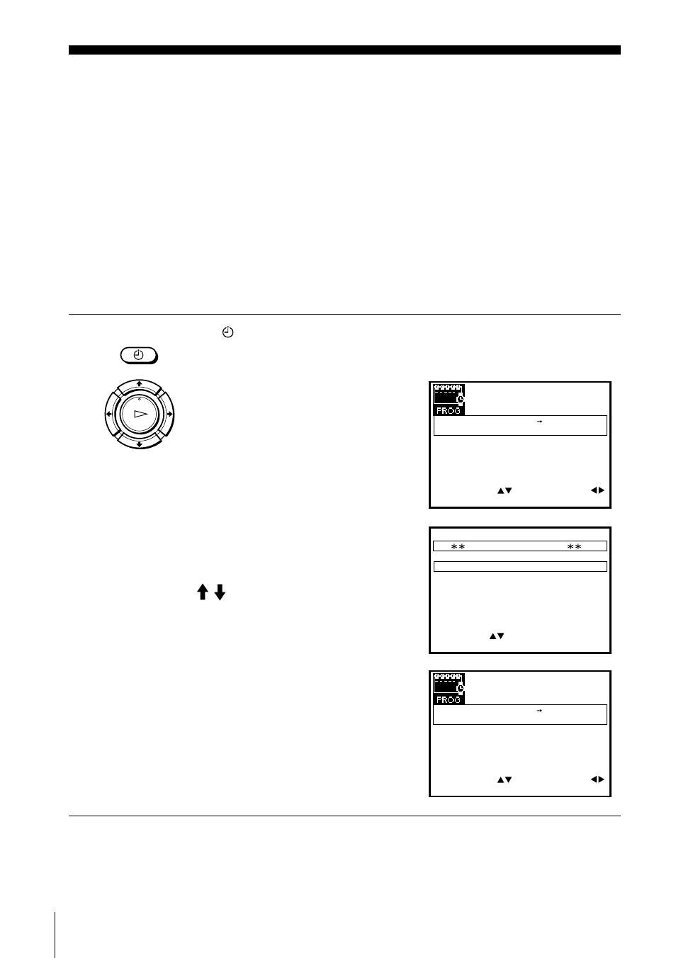 Recording tv programmes using the timer, Press | Sony SLV-SE210B User Manual | Page 38 / 56