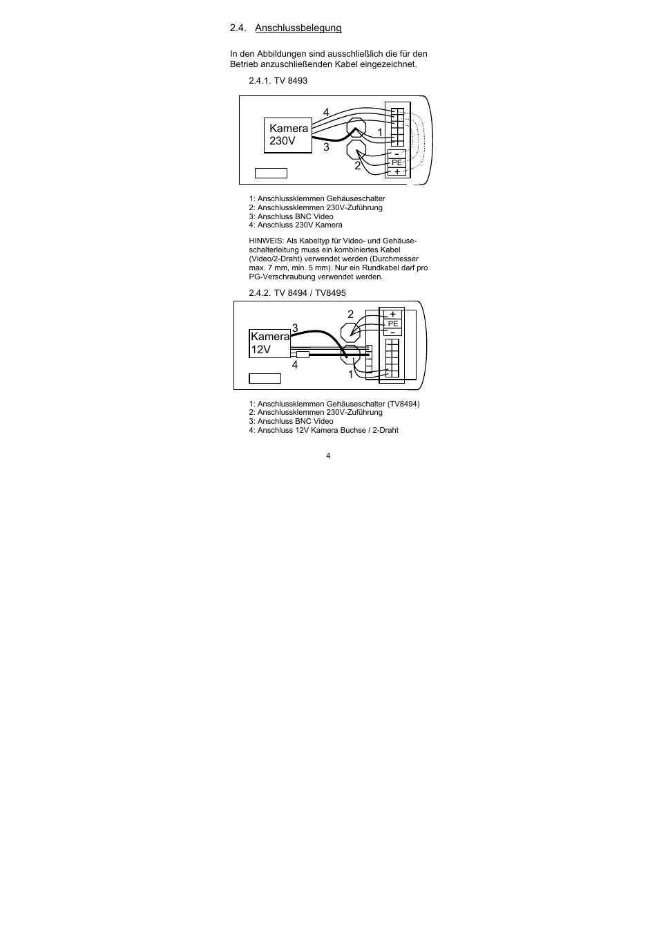 ABUS TV8493-TV8495 User Manual | Page 4 / 30